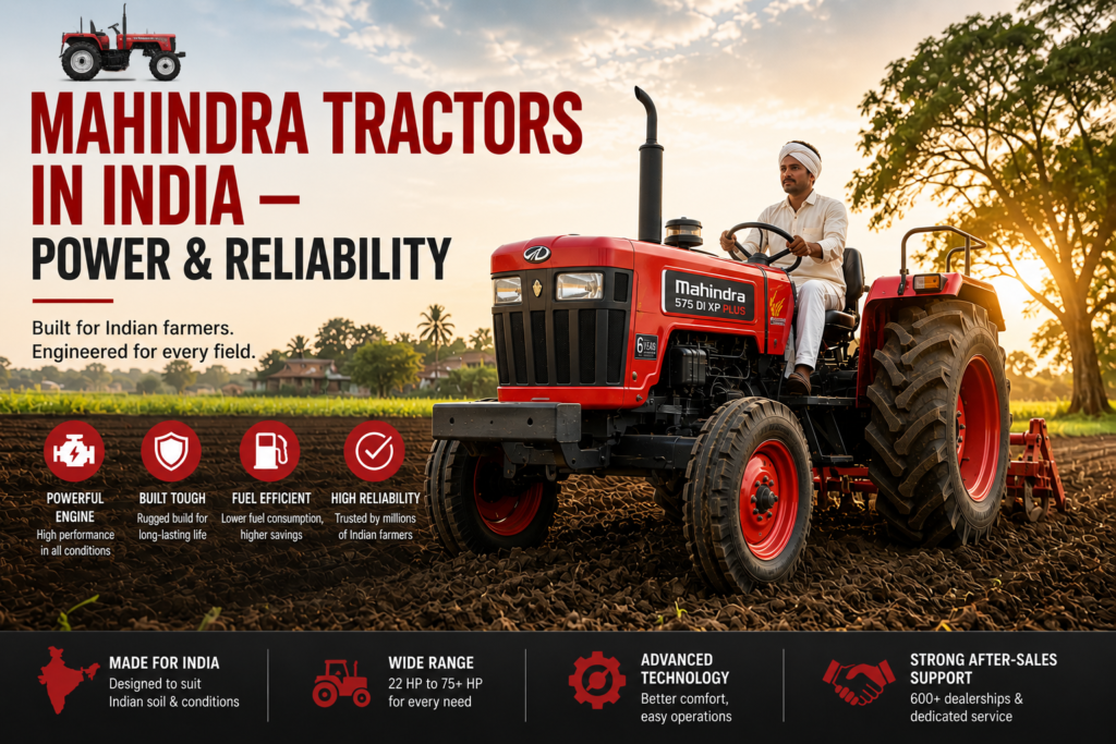 Mahindra Tractors in India – Power & Reliability