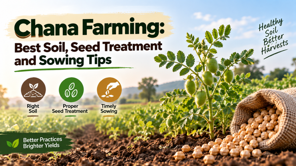 Chana Farming Best Soil Seed Treatment and Sowing Tips