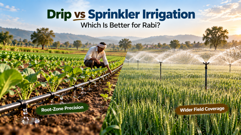 Drip vs Sprinkler Irrigation: Which Is Better for Rabi?